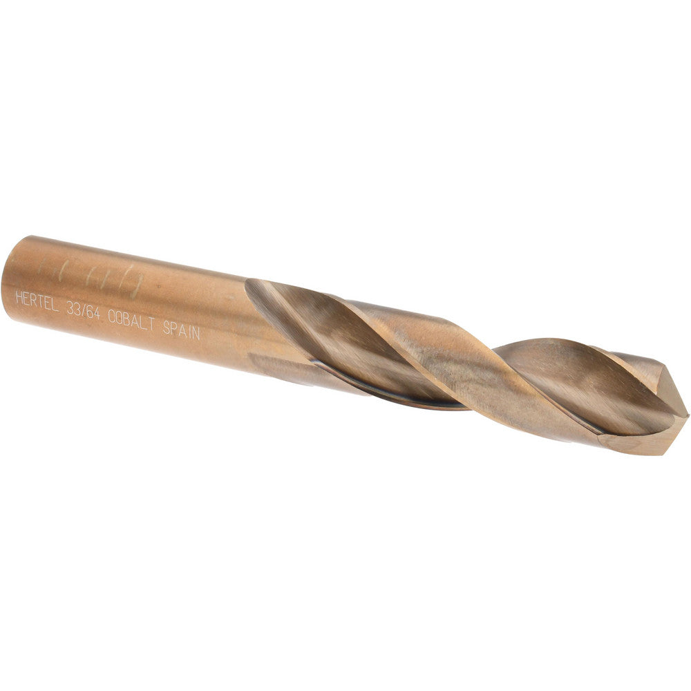 Hertel 42225 Screw Machine Length Drill Bit 0.5156" Dia, 135 &deg, Cobalt
