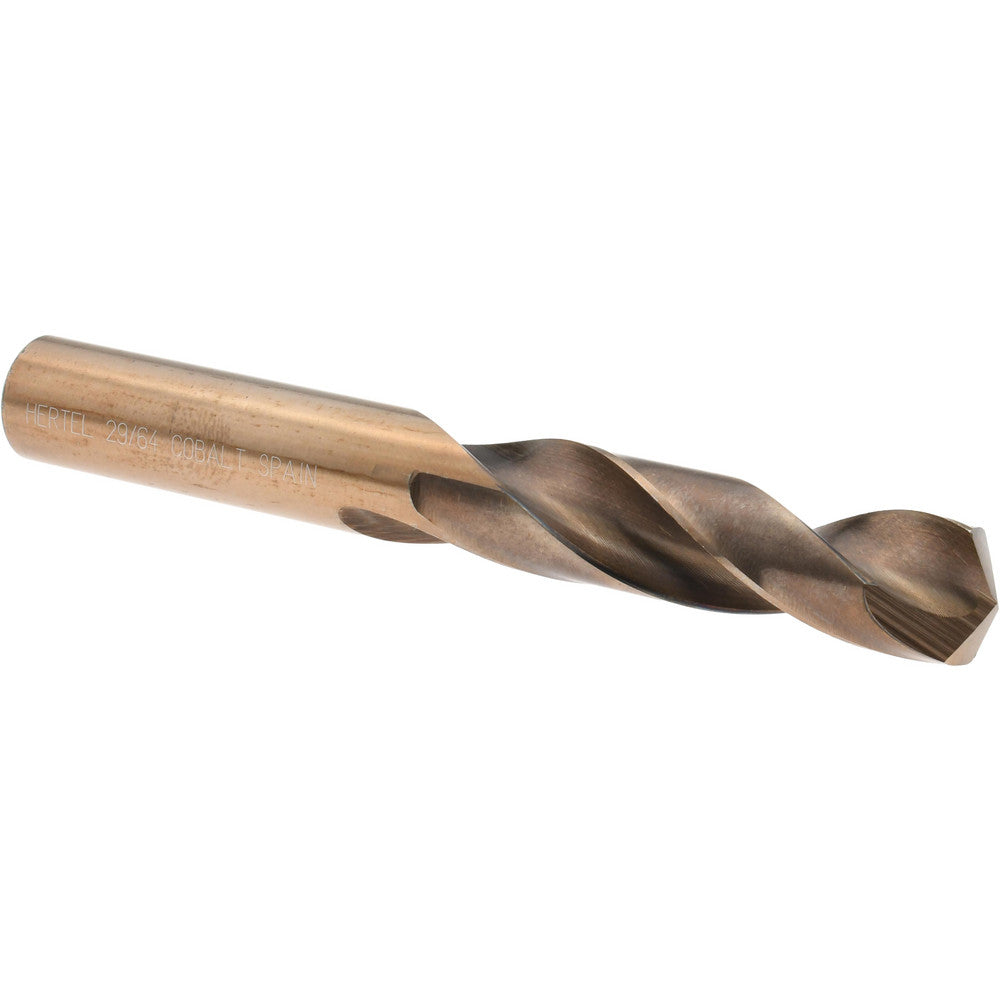 Hertel 42214 Screw Machine Length Drill Bit 29/64" Dia, 135 deg Point, Cobalt