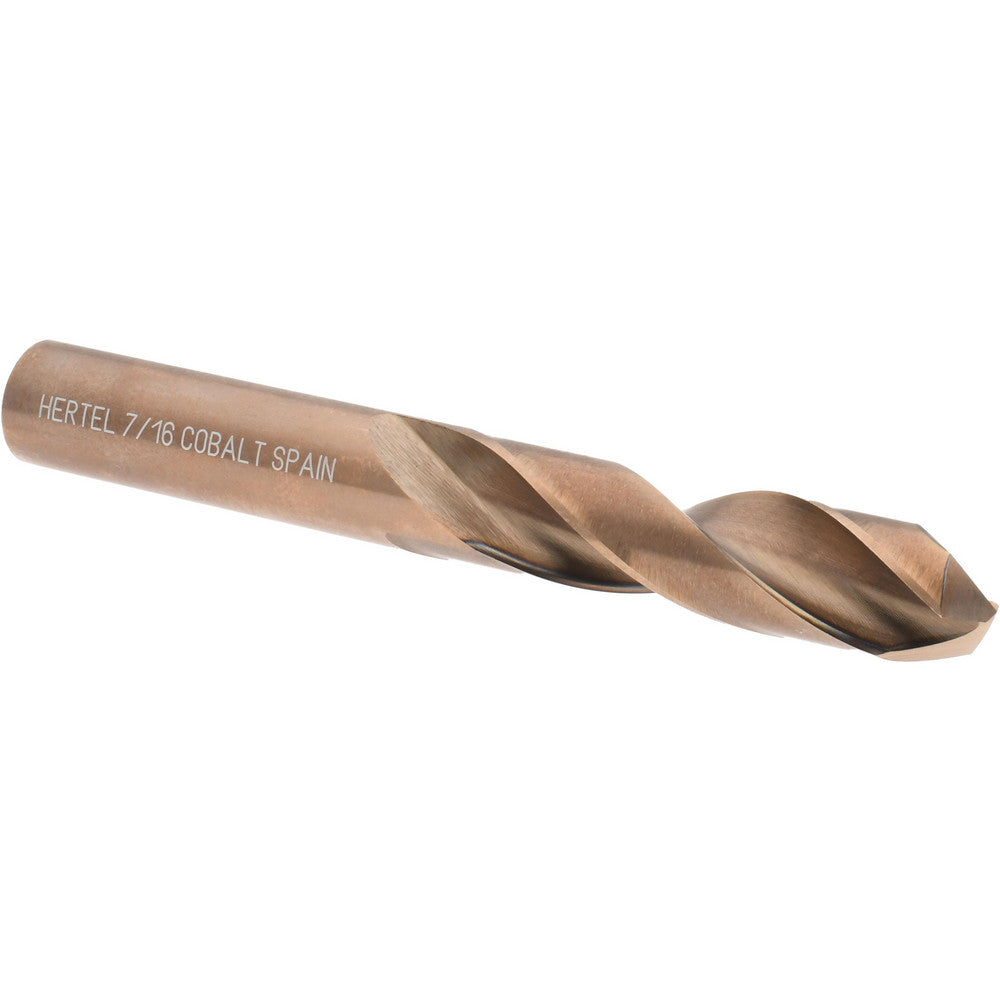 Hertel 42213 Screw Machine Length Drill Bit 0.4375" Dia, 135 &deg, Cobalt