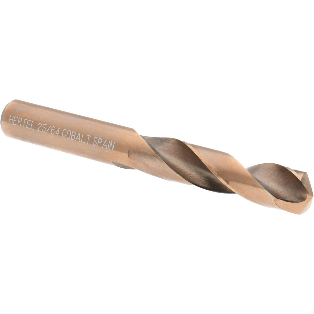 Hertel 42207 Screw Machine Length Drill Bit 0.3906" Dia, 135 &deg, Cobalt