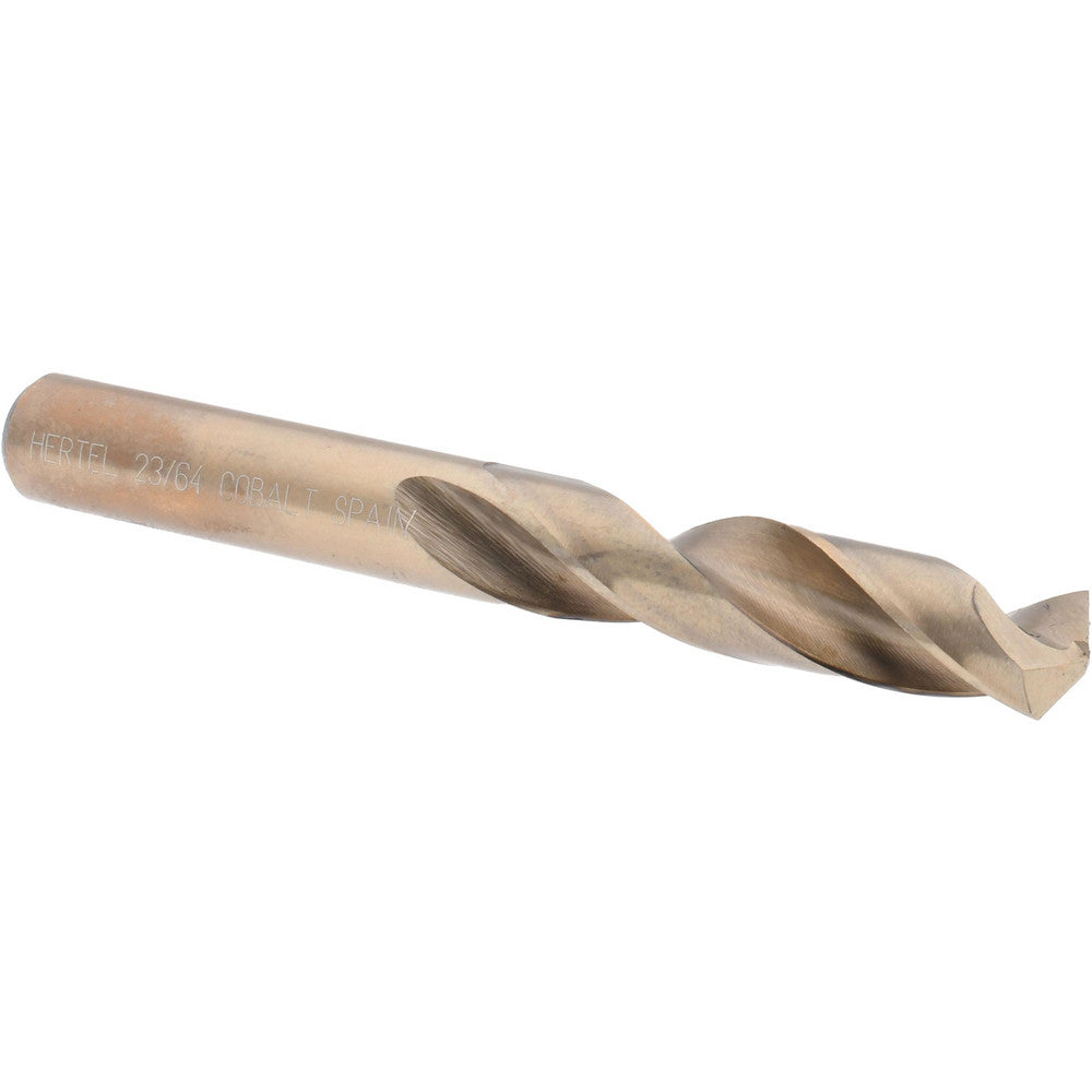 Hertel 42204 Screw Machine Length Drill Bit 0.3594" Dia, 135 &deg, Cobalt
