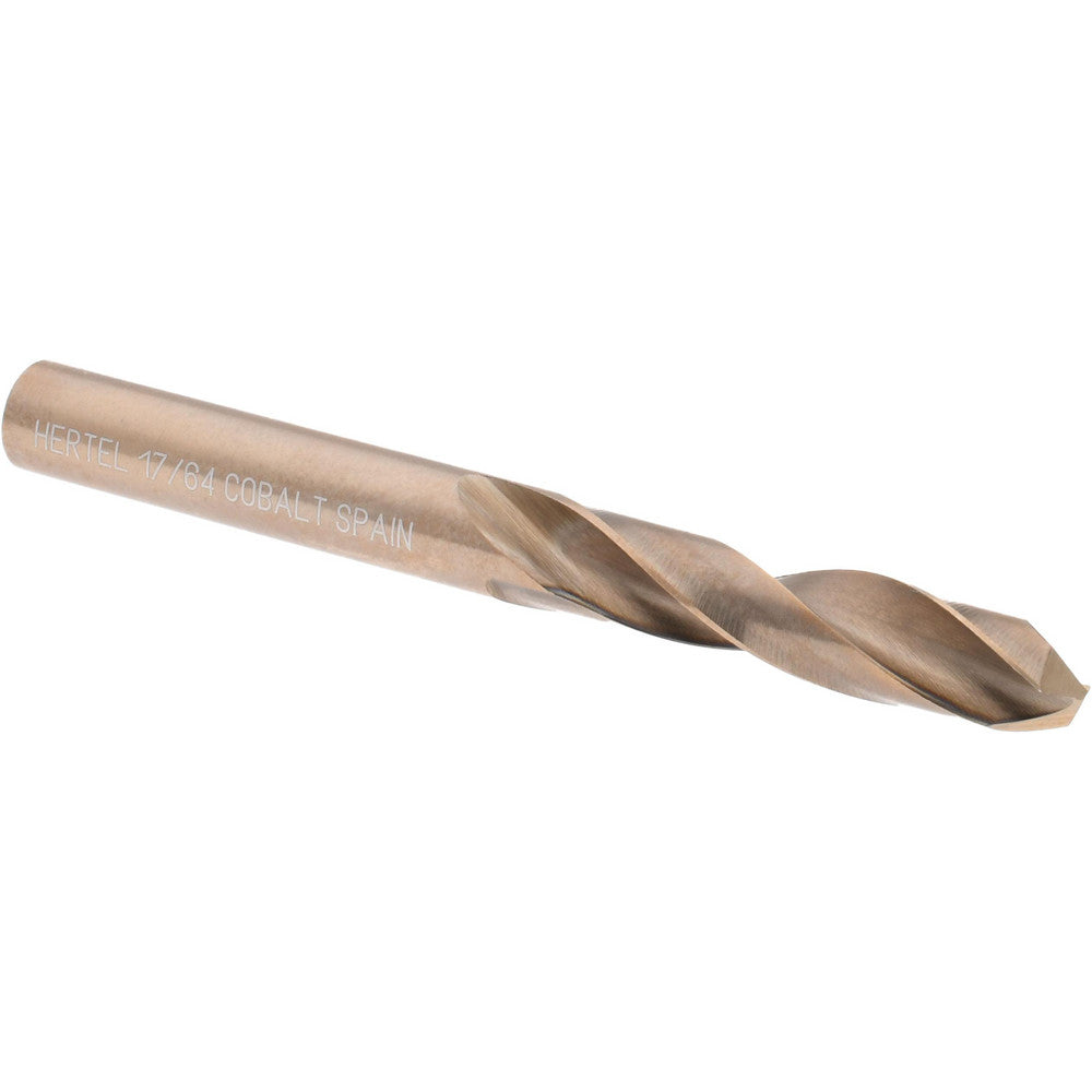 Hertel 42193 Screw Machine Length Drill Bit 0.2656" Dia, 135 &deg, Cobalt