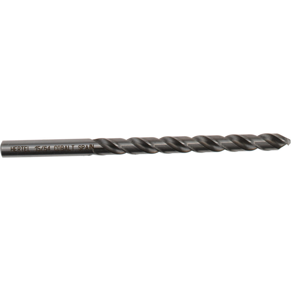 Hertel 42142 Jobber Drill 15/64" Dia, 135 deg Point, Cobalt