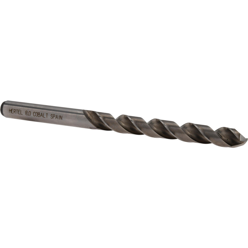 Hertel 42284 Jobber Drill 8.00 mm Dia, 135 deg Point, Cobalt