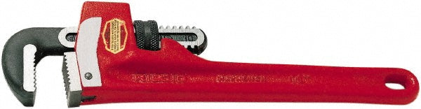 Ridgid 31395 Straight Pipe Wrench 1-1/2" Max, 10" OAL, Steel