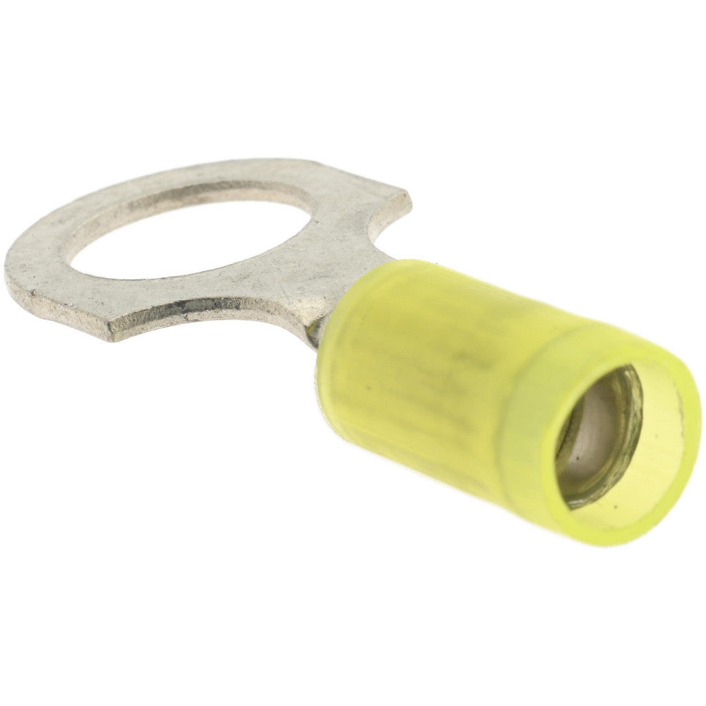 Value Collection BD-18336 D Shaped Ring Terminal Partially Insulated, 12 to 10 AWG, Crimp Connection