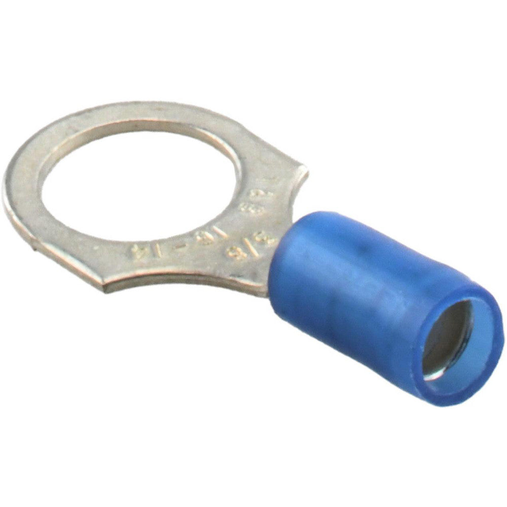 Value Collection BD-18326 D Shaped Ring Terminal Partially Insulated, 16 to 14 AWG, Crimp Connection