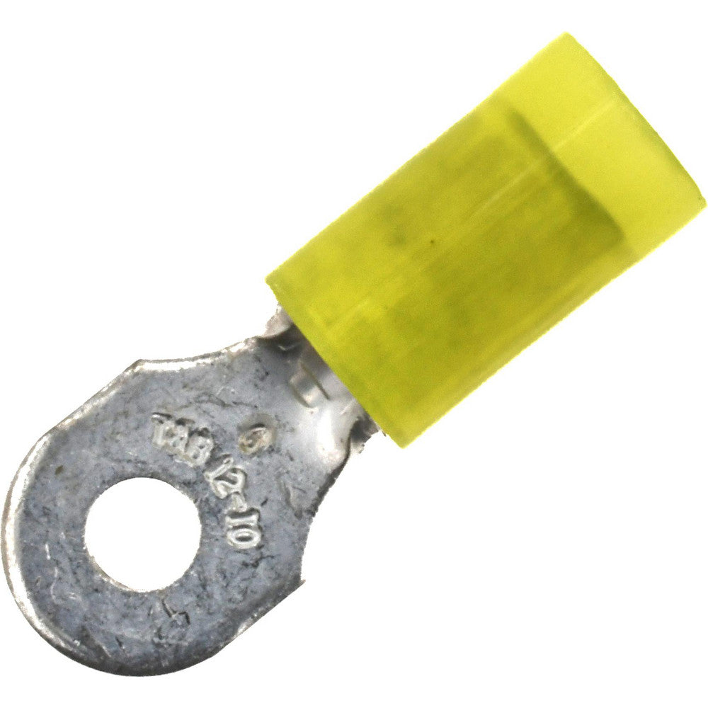 Value Collection BD-18331 D Shaped Ring Terminal Partially Insulated, 16 to 14 AWG, Crimp Connection
