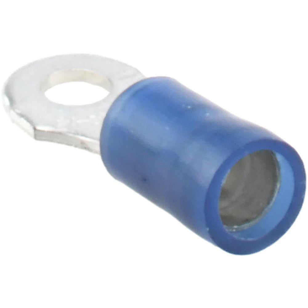 Value Collection BD-18321 D Shaped Ring Terminal Partially Insulated, 16 to 14 AWG, Crimp Connection