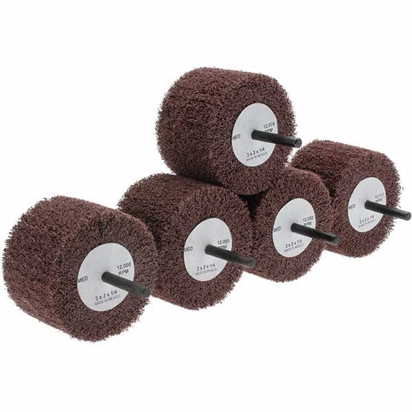 3M 875501 Mounted Flap Wheel 3" Dia, 2" Face Width, 60 Grit, Aluminum Oxide