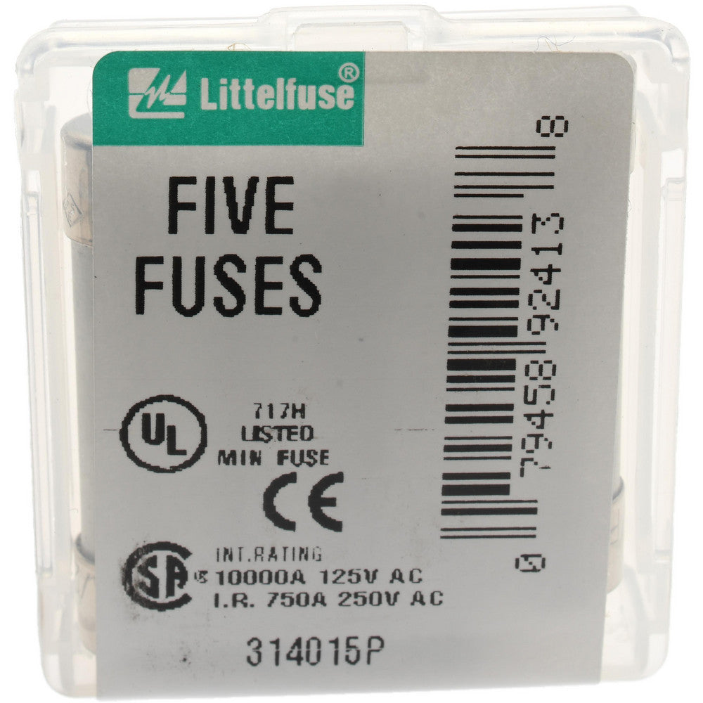 Value Collection BD-29764 Cartridge Fast-Acting Fuse 15 A, 1-1/4" OAL, 1/4" Dia
