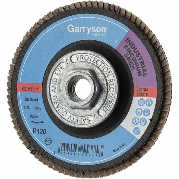 Value Collection KP26248 Flap Disc 5/8-11 Hole, 120 Grit, Zirconia Alumina, Type 29
