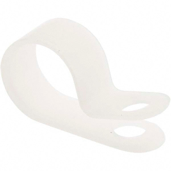 Electro Hardware CC-500-375-23-N Chemical-Resistant Clamp 1/2" Tube, Nylon, Blue, Silver & White