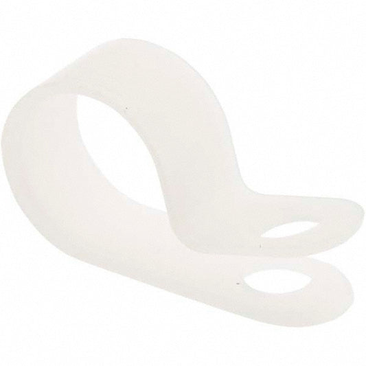 Electro Hardware CC-500-375-23-N Chemical-Resistant Clamp 1/2" Tube, Nylon, Blue, Silver & White