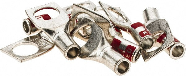 Value Collection BD-17210 Square Ring Terminal Non-Insulated, 8 AWG, Crimp Connection