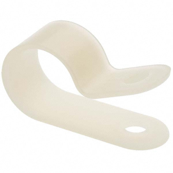 Electro Hardware CC-375-375-23-N Chemical-Resistant Clamp 3/8" Tube, Nylon, White