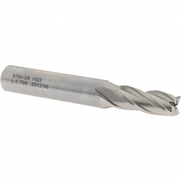 Value Collection 27603 Square End Mill 5/16" Dia, 3/4" LOC, 4 Flute, High Speed Steel