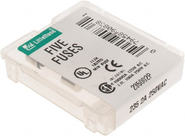 Value Collection BD-235002 Cartridge Fast-Acting Fuse 2 A, 20 mm OAL, 5 mm Dia