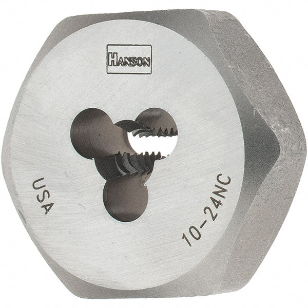 Value Collection 750003 Hex Rethreading Die #10-24, Right Hand, 1" Hex, Carbon Steel