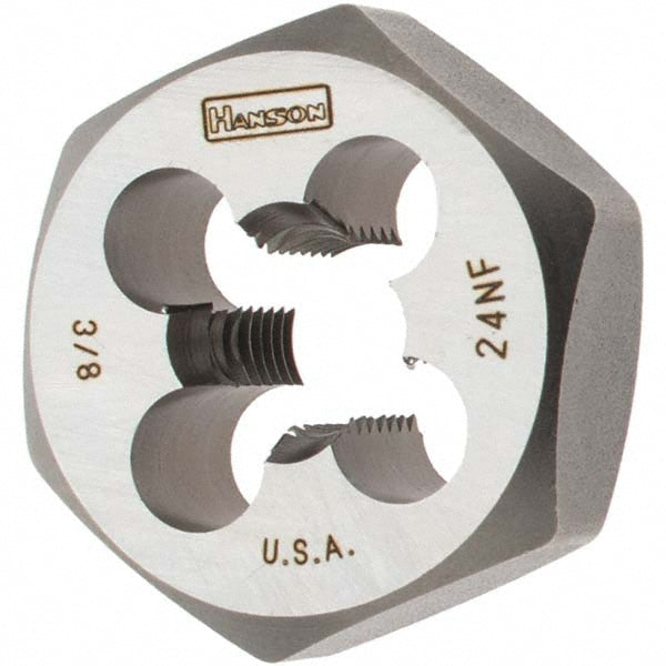 Value Collection 750011 Hex Rethreading Die 3/8-24, Right Hand, 1" Hex, Carbon Steel