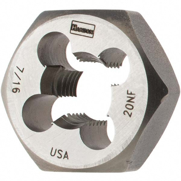 Value Collection 750013 Hex Rethreading Die 7/16-20, Right Hand, 1" Hex, Carbon Steel