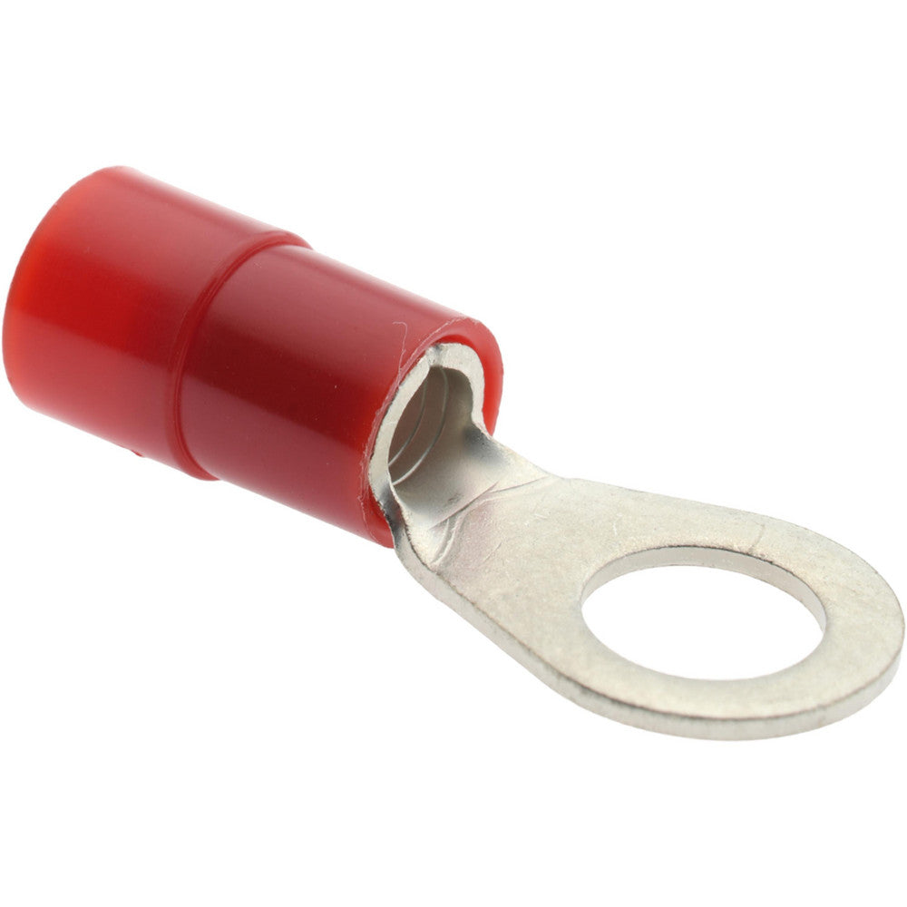 Value Collection DRNYB8-10 Circular Ring Terminal Partially Insulated, 8 AWG, Crimp Connection