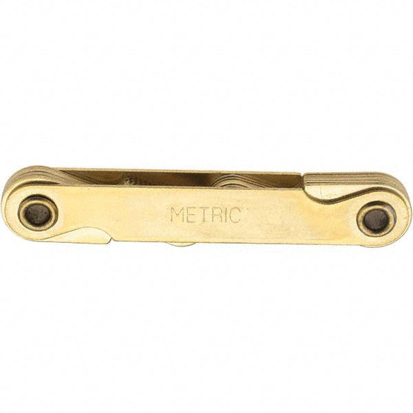 Value Collection 22291 Screw Pitch Gages Measurement Type Metric  Pitch Range (mm) 0.35-3.00  Thread Angle (Degrees) 60.00  Number of Leaves 16  For Thread Location External Internal  Material Steel