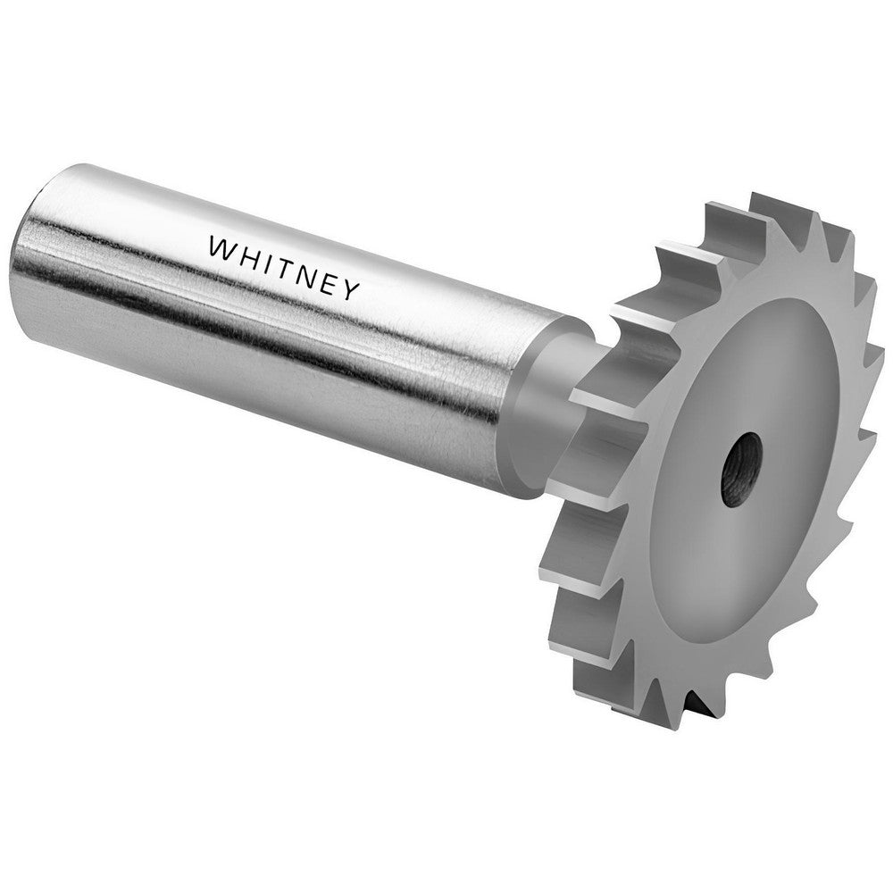 Whitney Tool Co. 20185 Woodruff Keyseat Cutter 0.75" Cut Dia, 0.0469" Cut Width, 1/2" Shank Dia, Straight Tooth