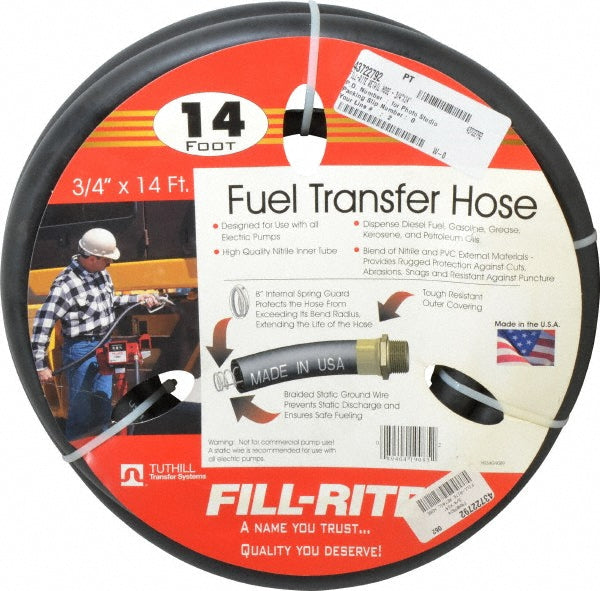 Tuthill FRH07514 Chemical & Petroleum Hose 3/4" OD, NPT