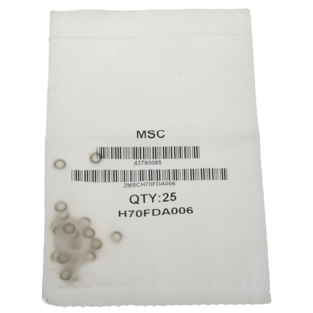 Value Collection ZMSCH70FDA006 O-Ring 1/8" ID x 1/4" OD, 1/16" Thick, Dash 006, Nitrile Butadiene Rubber