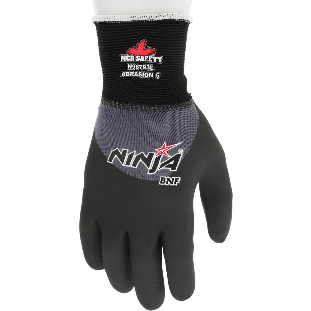 MCR Safety N96793S Work Gloves Ninja® N96793, Size Small, Nitrile-Coated Nylon & Spandex, General Purpose