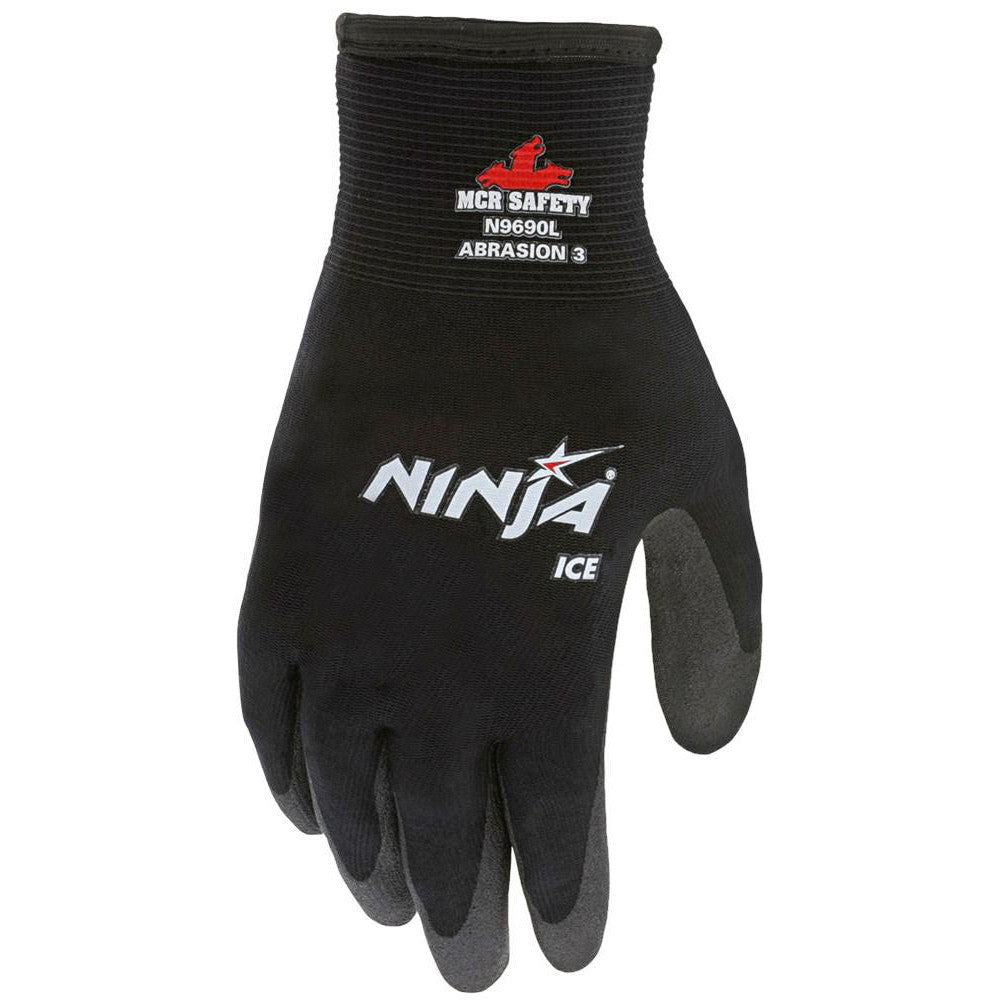 MCR Safety N9690XXL Work Gloves Ninja® Ice N9690, Size 2X-Large, PVC-Coated Nylon, General Purpose