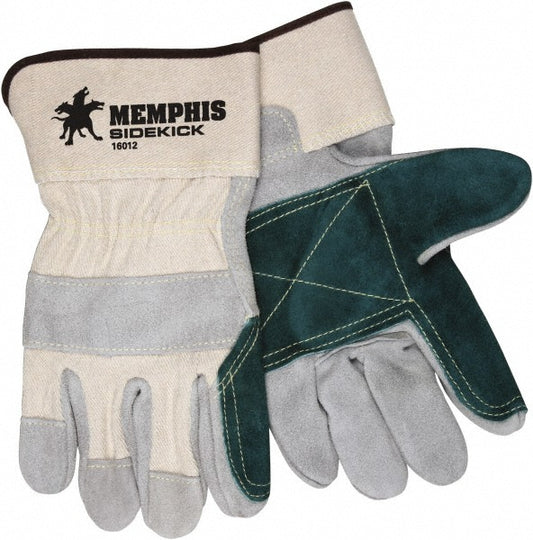 MCR Safety 16012L Work Gloves Memphis® Size Large, Cowhide Leather, General Purpose