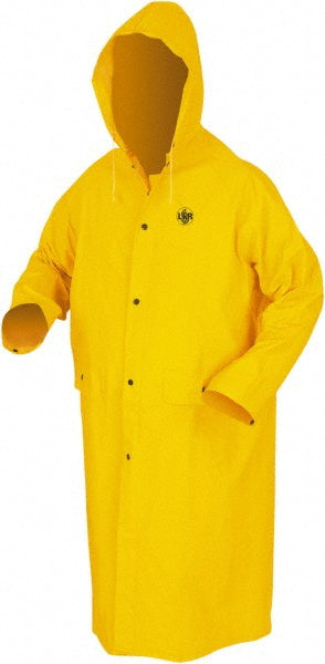 MCR Safety FR200CX4 Rain Coat Size 4X-Large, Yellow, Polyester