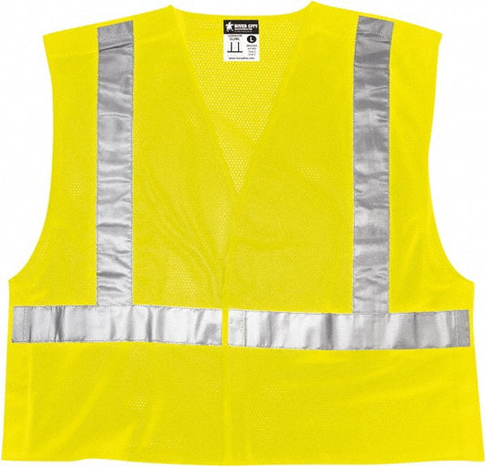 MCR Safety CL2MLX3 High Visibility Vest  3X-Large, Breakaway Vest
