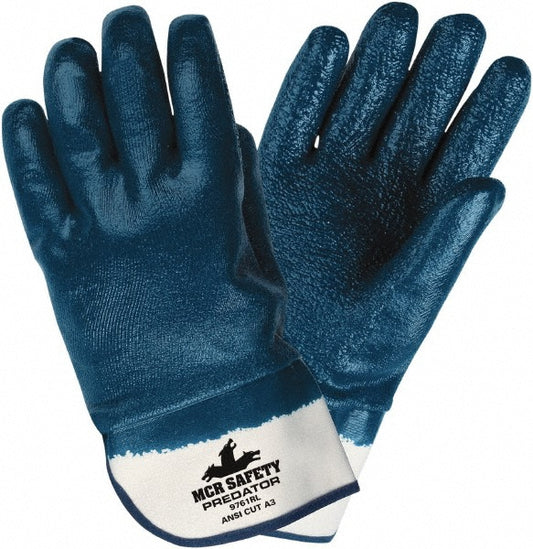 MCR Safety 9761RS Cut, Puncture & Abrasion-Resistant Gloves Predator® 9761R, Size Small, ANSI Cut A3, ANSI Puncture 3, Nitrile, Jersey