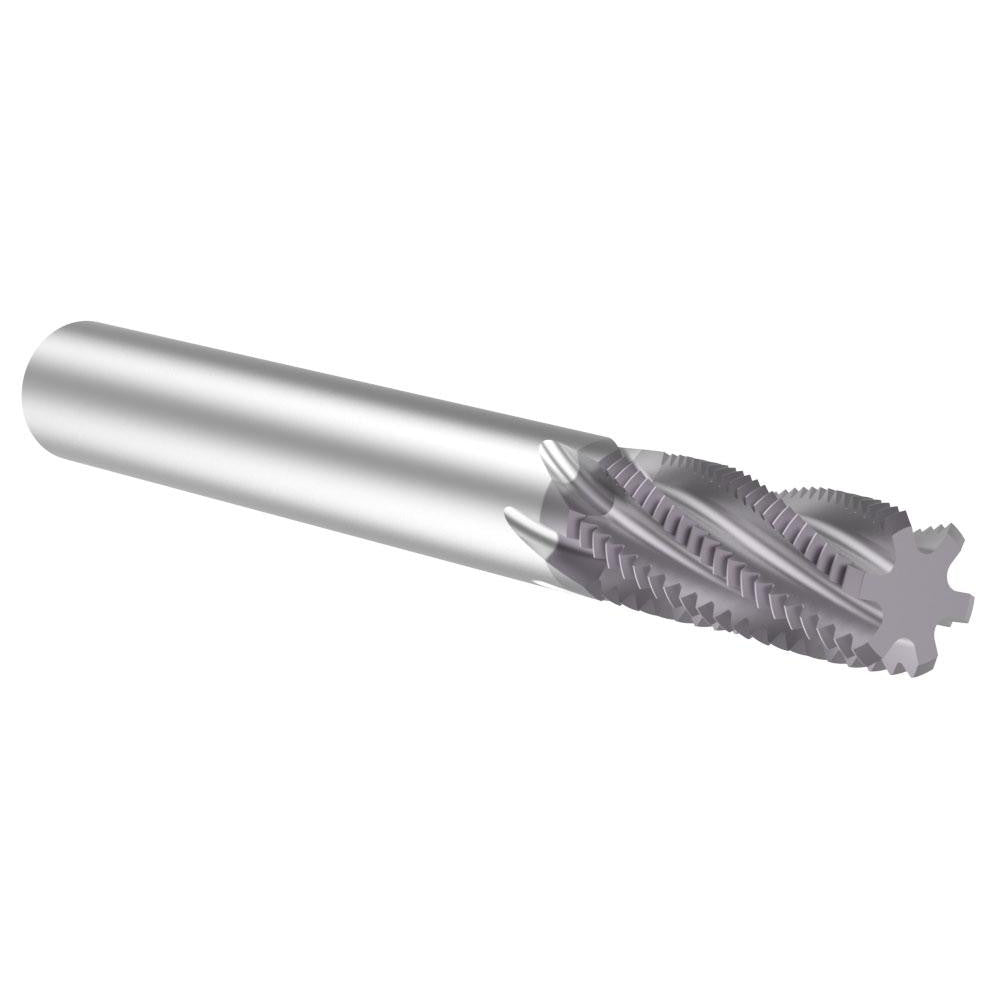 Allied Machine and Engineering TM50020 Helical Flute Thread Mill 1/2-20, Internal & External, 6 Flute, 3/8" Shank Dia, Solid Carbide