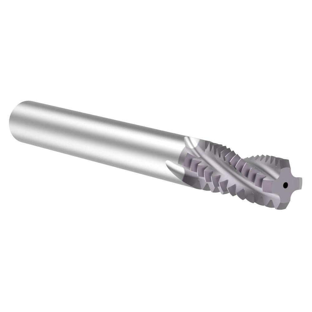 Allied Machine and Engineering TM43714CH Helical Flute Thread Mill 7/16-14, Internal & External, 4 Flute, 0.312" Shank Dia, Solid Carbide