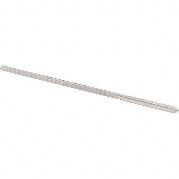 Alvord Polk 10124 Chucking Reamer 0.0900" Dia, 3" OAL, 3/4" Flute Length, Straight Flute, Straight-Cylindrical Shank, HSS