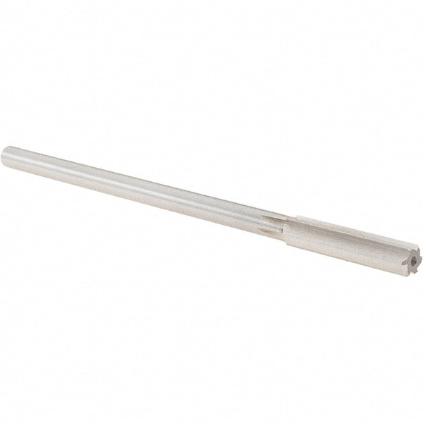 Alvord Polk 10710 Chucking Reamer 0.3810" Dia, 7" OAL, 1-3/4" Flute Length, Straight Flute, Straight-Cylindrical Shank, HSS