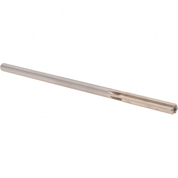 Alvord Polk 10474 Chucking Reamer 0.2630" Dia, 6" OAL, 1-1/2" Flute Length, Straight Flute, Straight-Cylindrical Shank, HSS