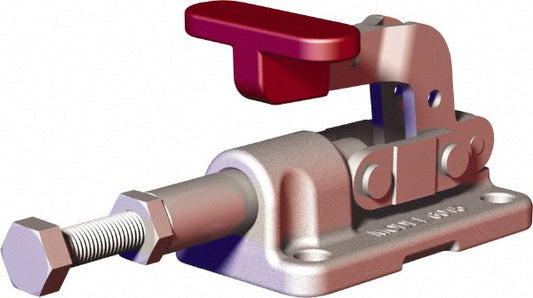 De-Sta-Co 6015-SS Standard Straight Line Action Clamp 562.02 lb Load Capacity, 0.7" Plunger Travel, Flanged Base, Stainless Steel