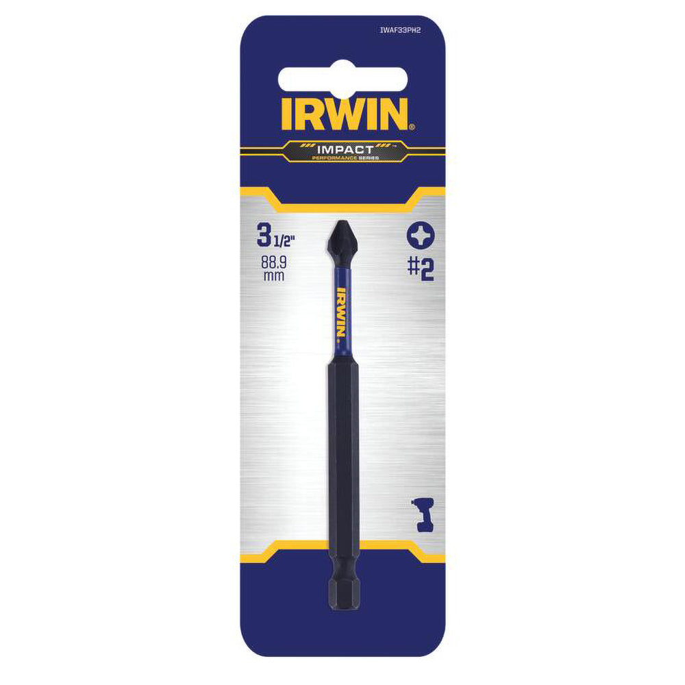 Irwin IWAF33PH2 Power Screwdriver Bit Phillips Bit, #2 Phillips