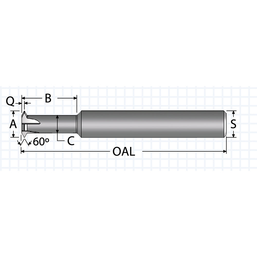 Scientific Cutting Tools, Inc. SPTM160LA Single Profile Thread Mill #12-24 to #12-56, 24 to 56 TPI, Internal & External, 3 Flutes, Solid Carbide