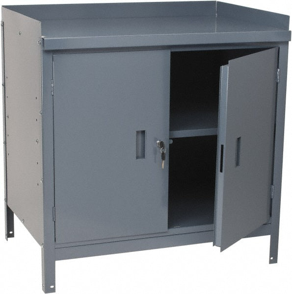 Value Collection VC-MH-CAB-003 Stationary Combination Storage Cabinet & Work Table 36" Wide, 24" Deep, 34" High