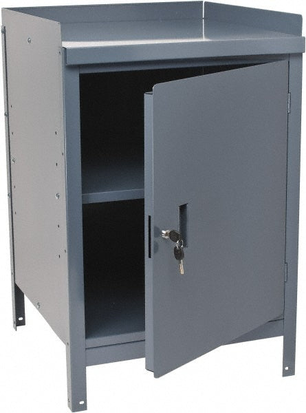 Value Collection VC-MH-CAB-002 Stationary Combination Storage Cabinet & Work Table 24" Wide, 24" Deep, 34" High
