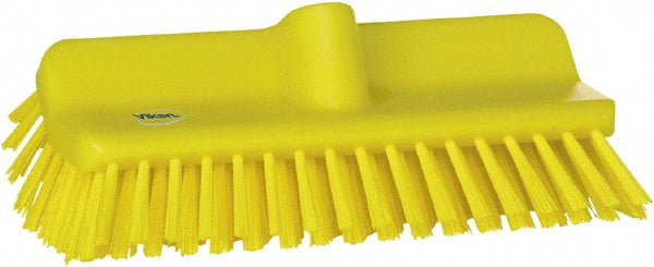 Vikan 70476 High-Low Brush, 10.4", Medium, Yellow