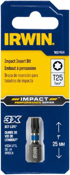 Irwin IWAF31TX252 1/4" Drive T25 Torx Screwdriver Bit