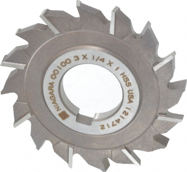 Keo 952-001-297 Side Milling Cutter  3" Cutter Dia,  0.2500" Cutting Width,  1" Arbor Hole,  16 Teeth