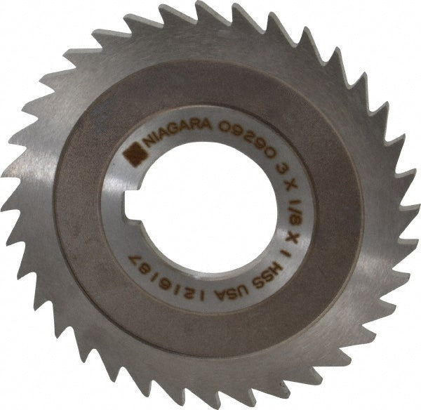 Keo 950-000-693 Slitting & Slotting Saw 3" Dia, 1/8" Thick, 1" Arbor Hole, 36 Teeth, High Speed Steel